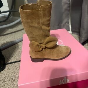 GB Girls Tan Leather Boots